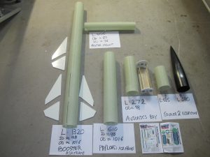 Main components of Katana 4 laid out. Measurements included.