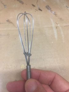 Baby whisk used to mix the 403 into the 105/206 epoxy. This ensures that we do not get lumps.