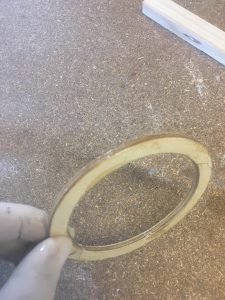 'Wetted' the Centering Ring with Epoxy.